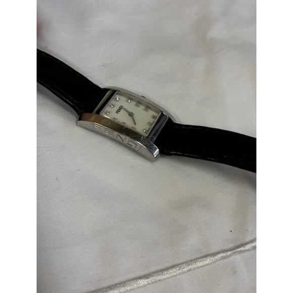 Fendi 078-7000L-294 Silver Tone white MOP Diamond Dial Womens Watch! main image 5